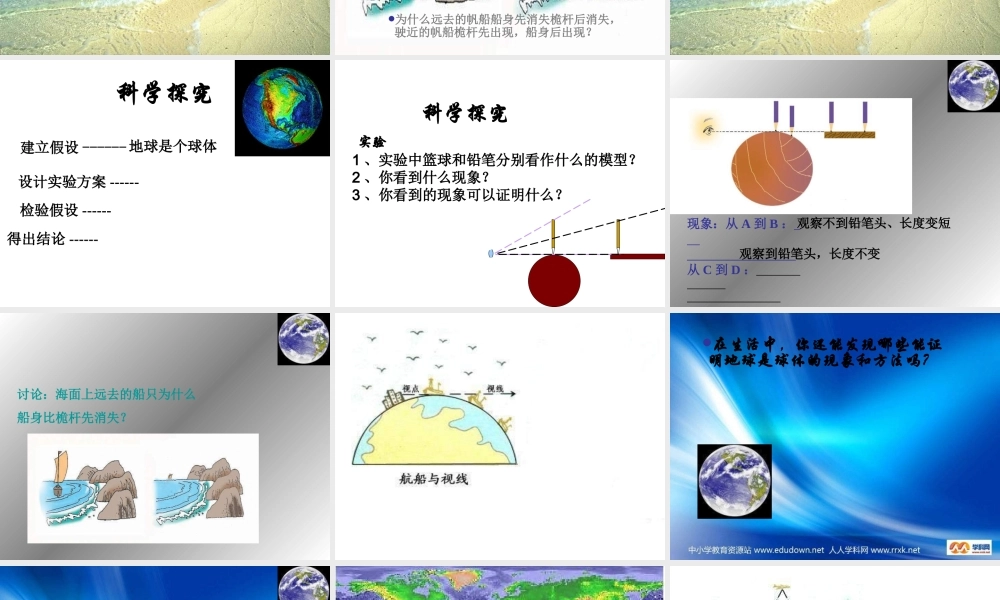 苏教小学科学六上《2.1.地球的形状》PPT课件 (1)【加微信公众号 jiaoxuewuyou 九折优惠qq 1119139686】.ppt