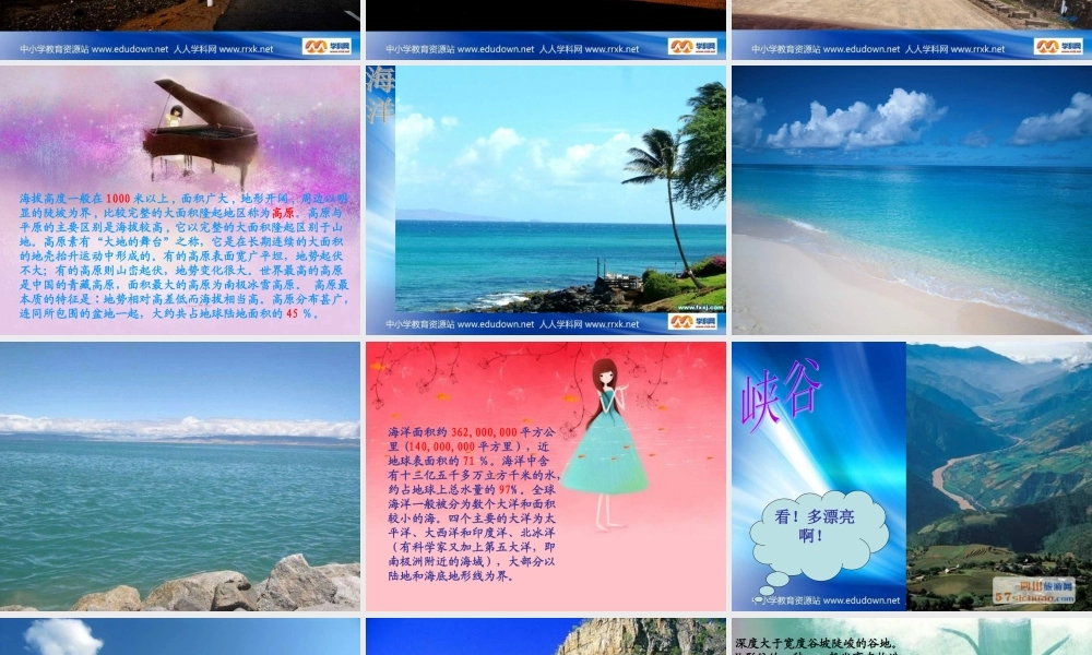 苏教小学科学六上《2.2.地球的表面》PPT课件 (2)【加微信公众号 jiaoxuewuyou 九折优惠qq 1119139686】.ppt