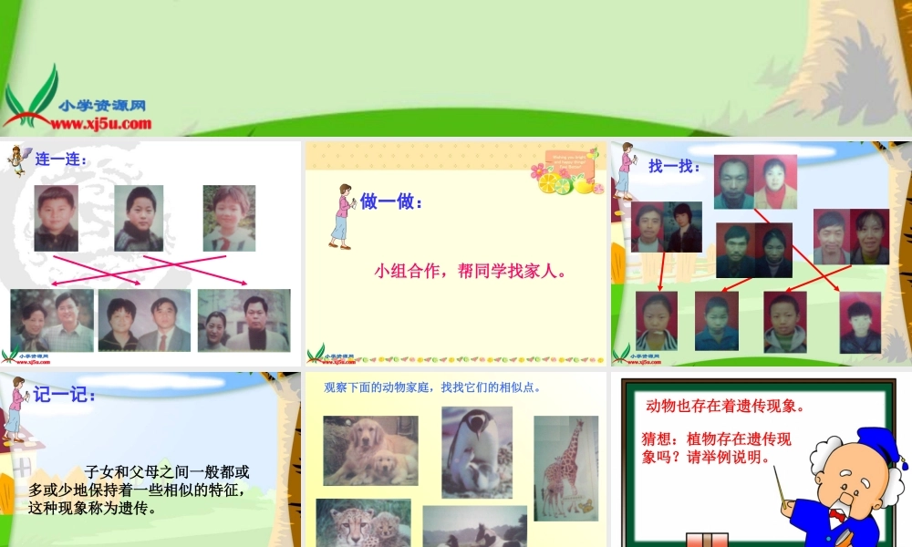 苏教小学科学六下《2.1．生物的遗传现象》PPT课件(1)【加微信公众号 jiaoxuewuyou 九折优惠qq 1119139686】.ppt
