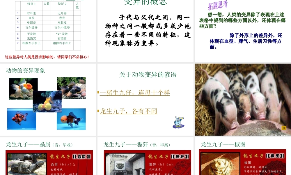苏教小学科学六下《2.2．生物的变异现象》PPT课件(6)【加微信公众号 jiaoxuewuyou 九折优惠qq 1119139686】.ppt