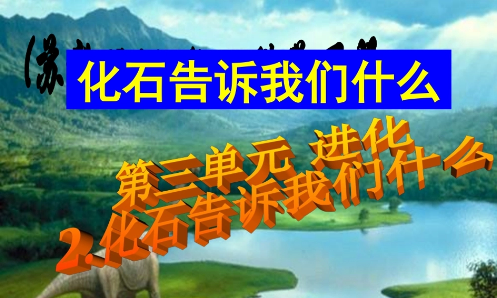 苏教小学科学六下《3.2.化石告诉我们什么》PPT课件 (6)【加微信公众号 jiaoxuewuyou 九折优惠qq 1119139686】.ppt