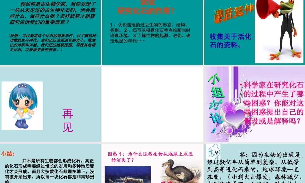 苏教小学科学六下《3.2.化石告诉我们什么》PPT课件 (5)【加微信公众号 jiaoxuewuyou 九折优惠qq 1119139686】.ppt