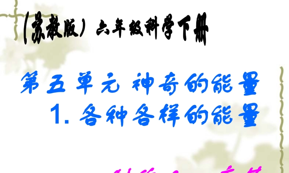 苏教小学科学六下《5.2.能量的转换》PPT课件 (5)【加微信公众号 jiaoxuewuyou 九折优惠qq 1119139686】.ppt