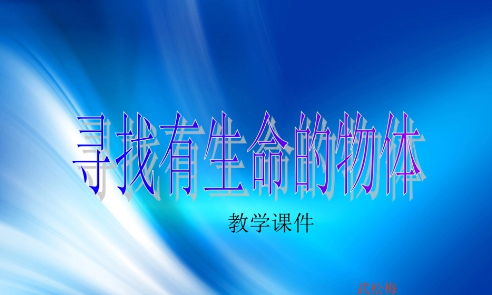 苏教小学科学三上《03寻找有生命的物体》PPT课件(3)【加微信公众号 jiaoxuewuyou 九折优惠qq 1119139686】.ppt