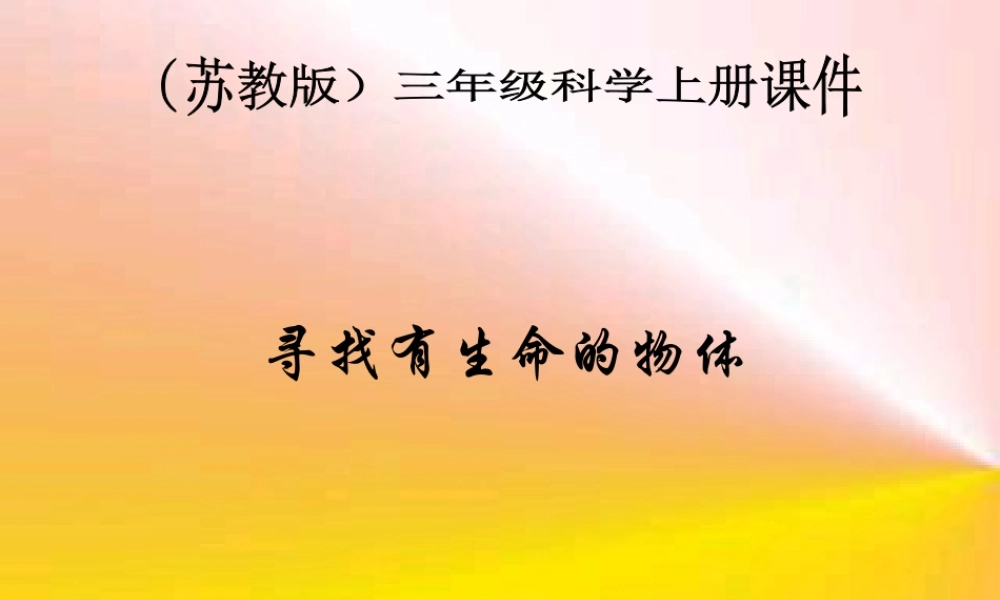 苏教小学科学三上《03寻找有生命的物体》PPT课件(12)【加微信公众号 jiaoxuewuyou 九折优惠qq 1119139686】.ppt