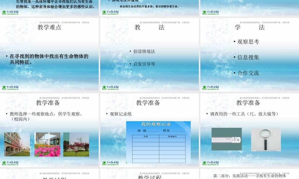 苏教小学科学三上《03寻找有生命的物体》PPT课件(9)【加微信公众号 jiaoxuewuyou 九折优惠qq 1119139686】.ppt