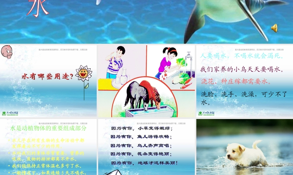 苏教小学科学三上《07生命离不开水》PPT课件(9)【加微信公众号 jiaoxuewuyou 九折优惠qq 1119139686】.ppt