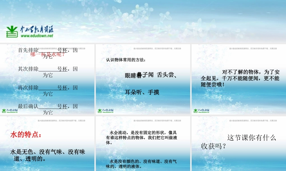 苏教小学科学三上《08观察水》PPT课件(11)【加微信公众号 jiaoxuewuyou 九折优惠qq 1119139686】.ppt