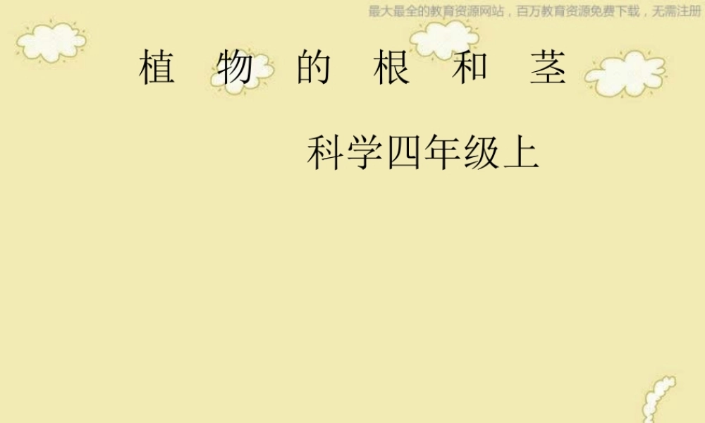 苏教小学科学三下《2.2．根和茎》PPT课件(7)【加微信公众号 jiaoxuewuyou 九折优惠qq 1119139686】.ppt