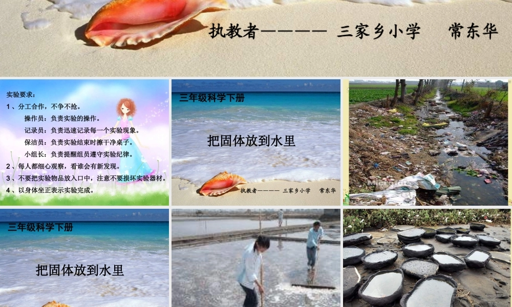 苏教小学科学三下《3.2．把固体放到水里》PPT课件(8)【加微信公众号 jiaoxuewuyou 九折优惠qq 1119139686】.ppt