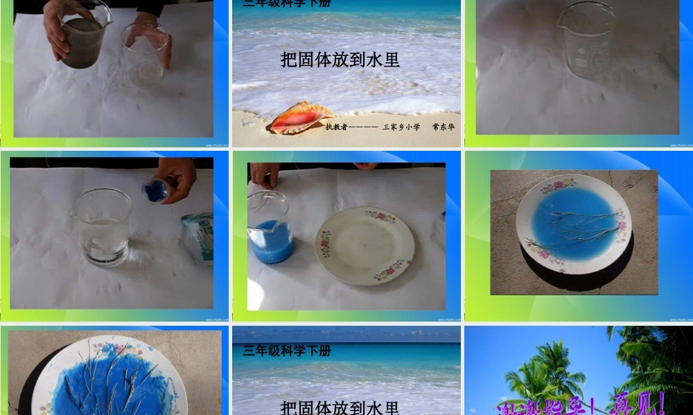 苏教小学科学三下《3.2．把固体放到水里》PPT课件(8)【加微信公众号 jiaoxuewuyou 九折优惠qq 1119139686】.ppt