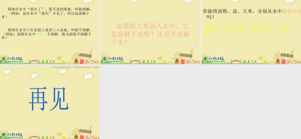 苏教小学科学三下《3.2．把固体放到水里》PPT课件(5)【加微信公众号 jiaoxuewuyou 九折优惠qq 1119139686】.ppt