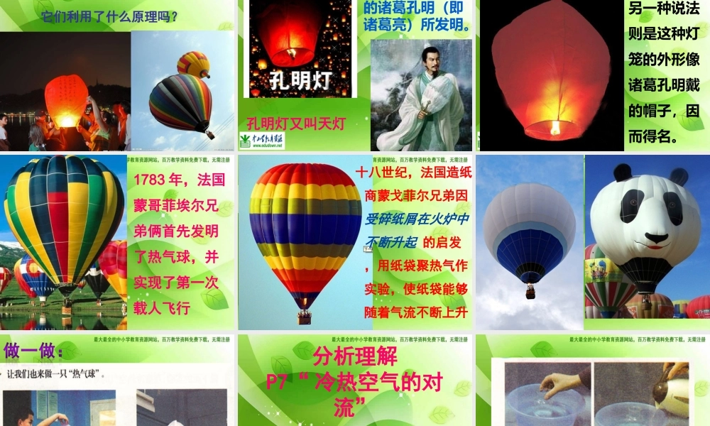 苏教小学科学四上《1.2．热空气和冷空气》PPT课件(9)【加微信公众号 jiaoxuewuyou 九折优惠qq 1119139686】.ppt