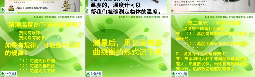 苏教小学科学四上《2.1．冷热与温度》PPT课件(7)【加微信公众号 jiaoxuewuyou 九折优惠qq 1119139686】.ppt