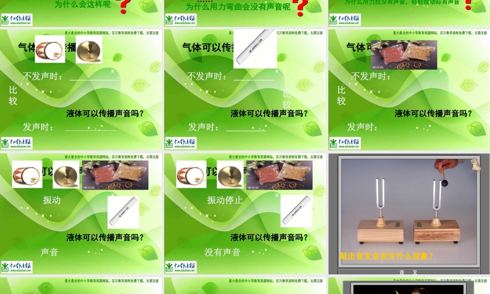 苏教小学科学四上《3.1．声音的产生》PPT课件(5)【加微信公众号 jiaoxuewuyou 九折优惠qq 1119139686】.ppt