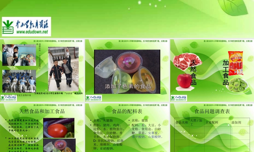 苏教小学科学四上《4.4．我们的食物安全吗》PPT课件(4)【加微信公众号 jiaoxuewuyou 九折优惠qq 1119139686】.ppt