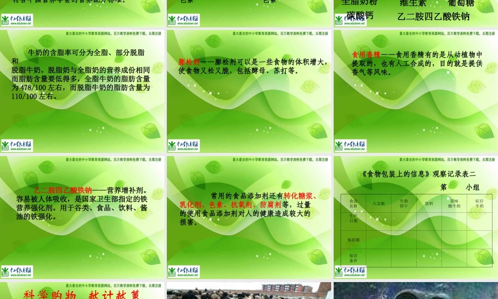 苏教小学科学四上《4.4．我们的食物安全吗》PPT课件(2)【加微信公众号 jiaoxuewuyou 九折优惠qq 1119139686】.ppt