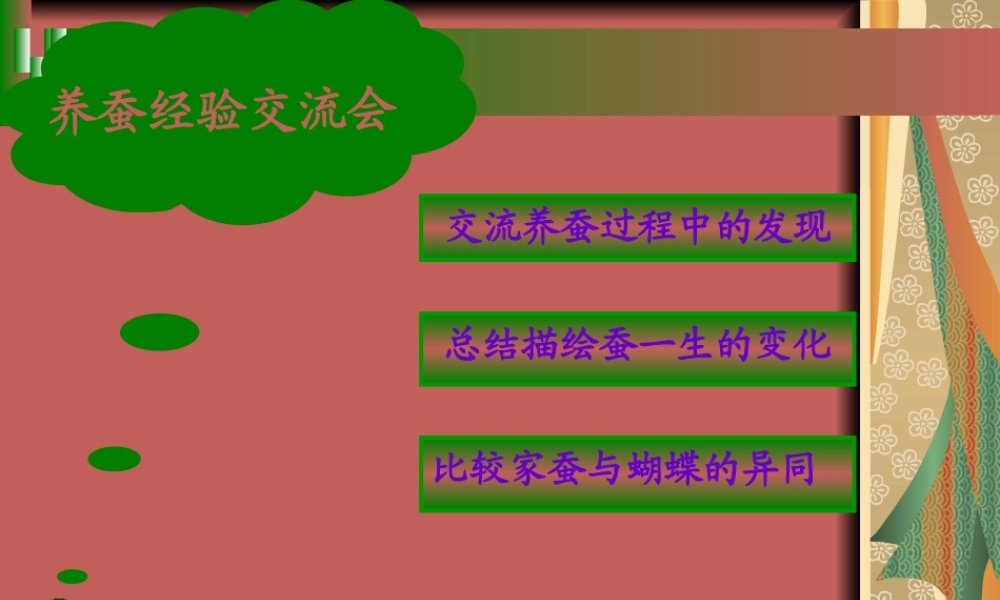 苏教小学科学四下《2.1．我们来养蚕》PPT课件(3)【加微信公众号 jiaoxuewuyou 九折优惠qq 1119139686】.ppt