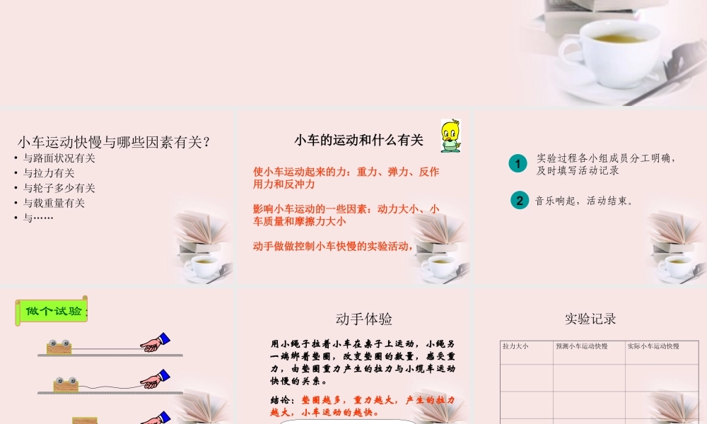 苏教小学科学四下《3.4．小车的运动》PPT课件(3)【加微信公众号 jiaoxuewuyou 九折优惠qq 1119139686】.ppt