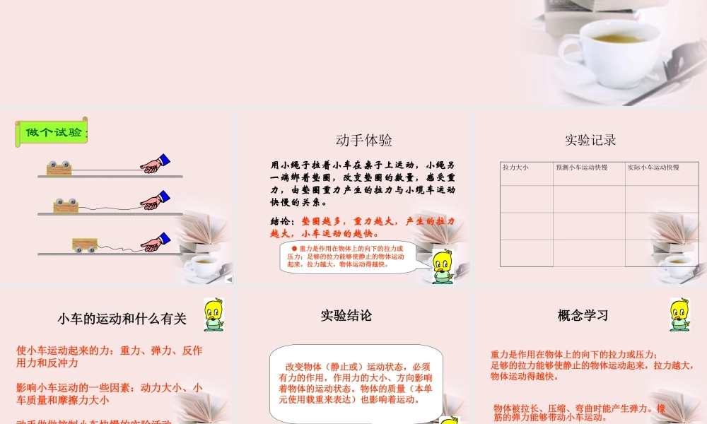 苏教小学科学四下《3.4．小车的运动》PPT课件(4)【加微信公众号 jiaoxuewuyou 九折优惠qq 1119139686】.ppt