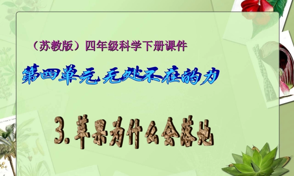 苏教小学科学四下《4.3．苹果为什么会落地》PPT课件(5)【加微信公众号 jiaoxuewuyou 九折优惠qq 1119139686】.ppt