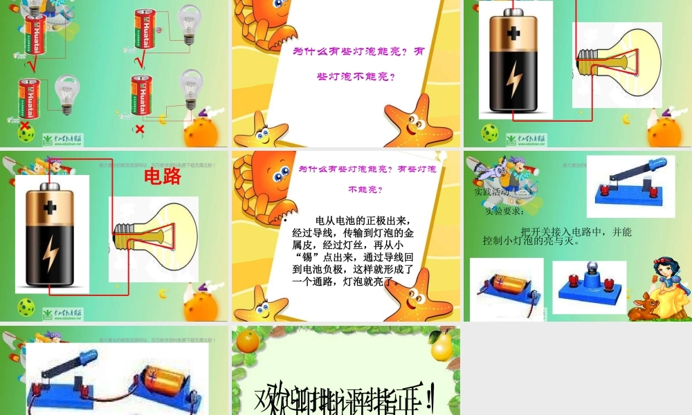 苏教小学科学五上《3.1．简单电路》PPT课件(1)【加微信公众号 jiaoxuewuyou 九折优惠qq 1119139686】.ppt