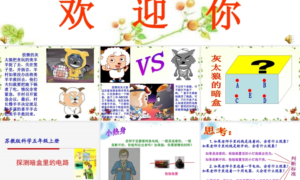 苏教小学科学五上《3.3．探测暗盒里的电路》PPT课件(1)【加微信公众号 jiaoxuewuyou 九折优惠qq 1119139686】.ppt