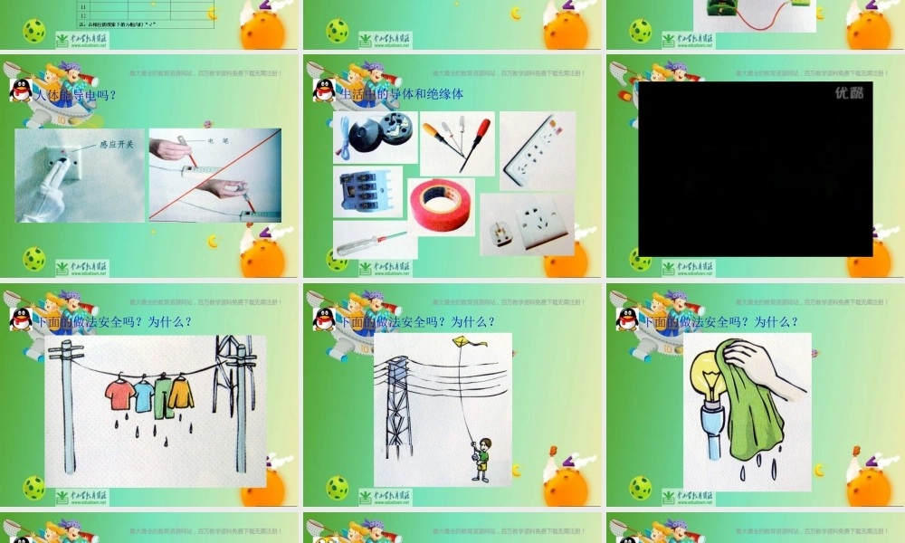 苏教小学科学五上《3.2．导体和绝缘体》PPT课件(2)【加微信公众号 jiaoxuewuyou 九折优惠qq 1119139686】.ppt
