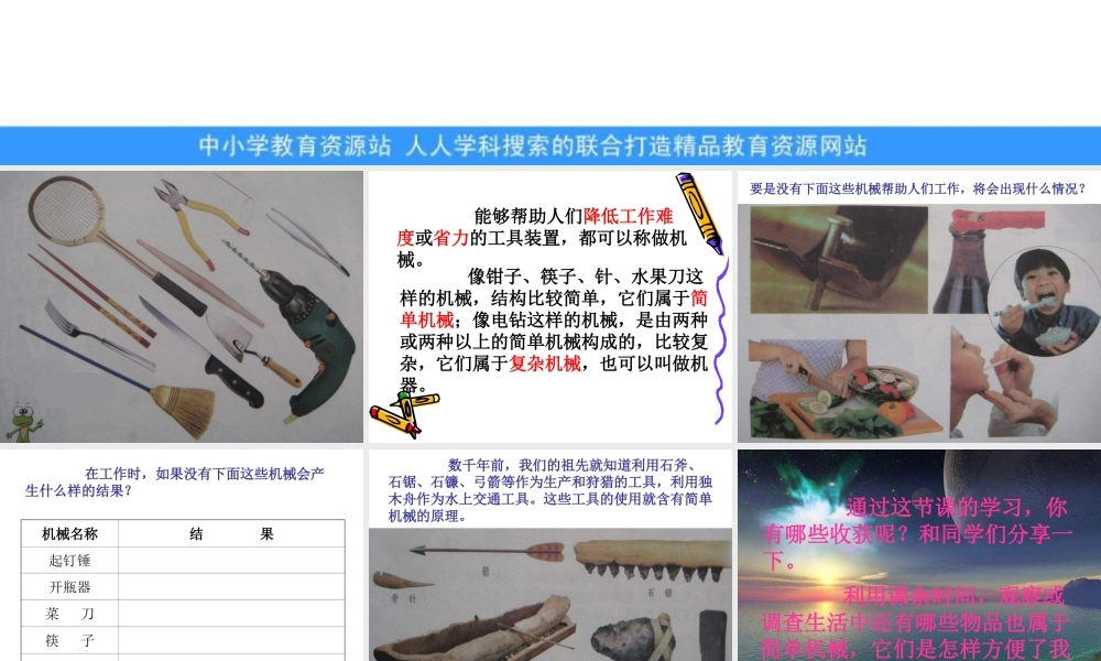 苏教小学科学五下《1.1.什么叫机械》PPT课件 (1)【加微信公众号 jiaoxuewuyou 九折优惠qq 1119139686】.ppt