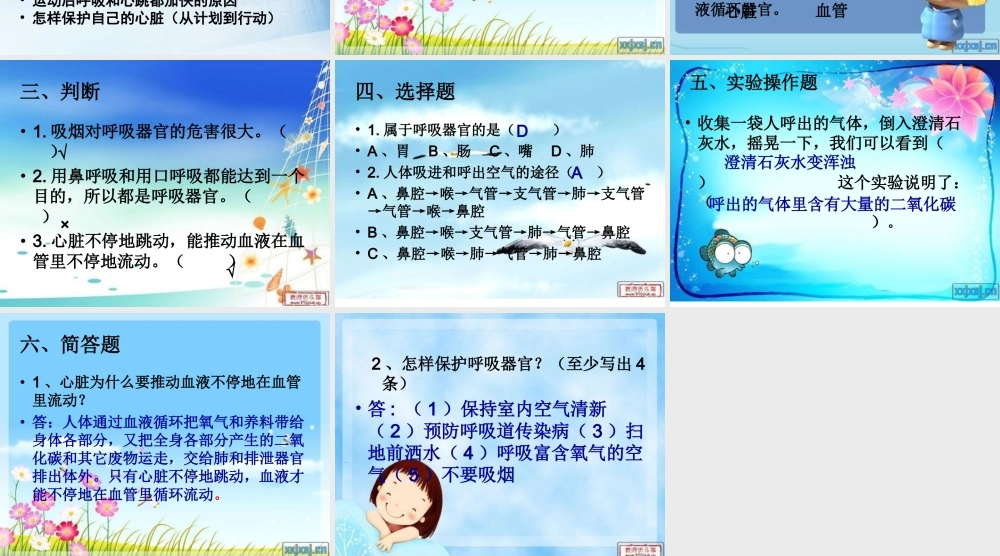 苏教小学科学五上《4.3．心脏和血液循环》PPT课件(2)【加微信公众号 jiaoxuewuyou 九折优惠qq 1119139686】.ppt