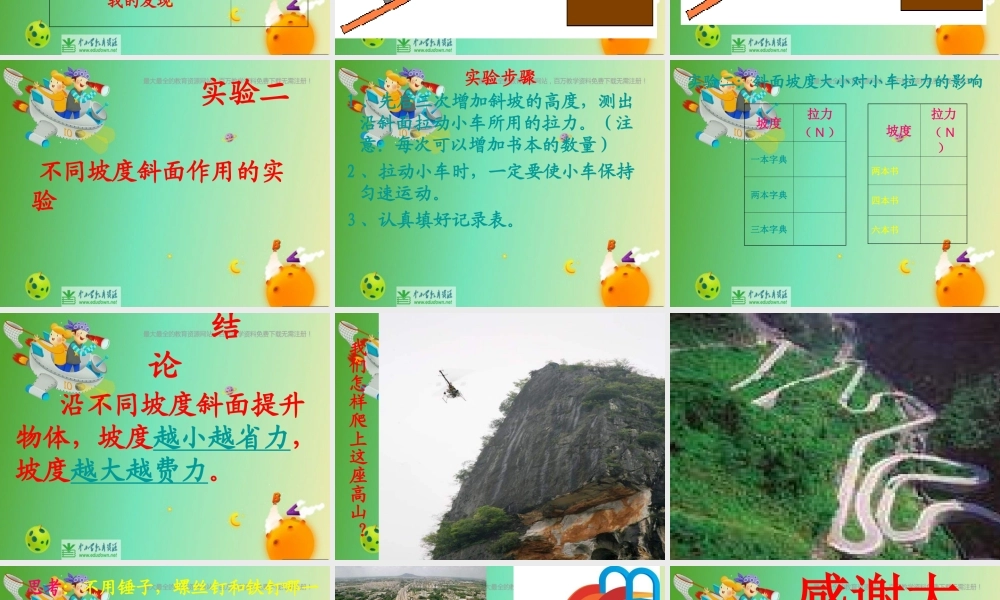 苏教小学科学五下《1.3．斜坡的启示》PPT课件(5)【加微信公众号 jiaoxuewuyou 九折优惠qq 1119139686】.ppt