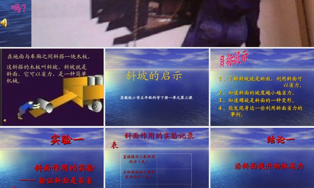 苏教小学科学五下《1.3．斜坡的启示》PPT课件(2)【加微信公众号 jiaoxuewuyou 九折优惠qq 1119139686】.ppt