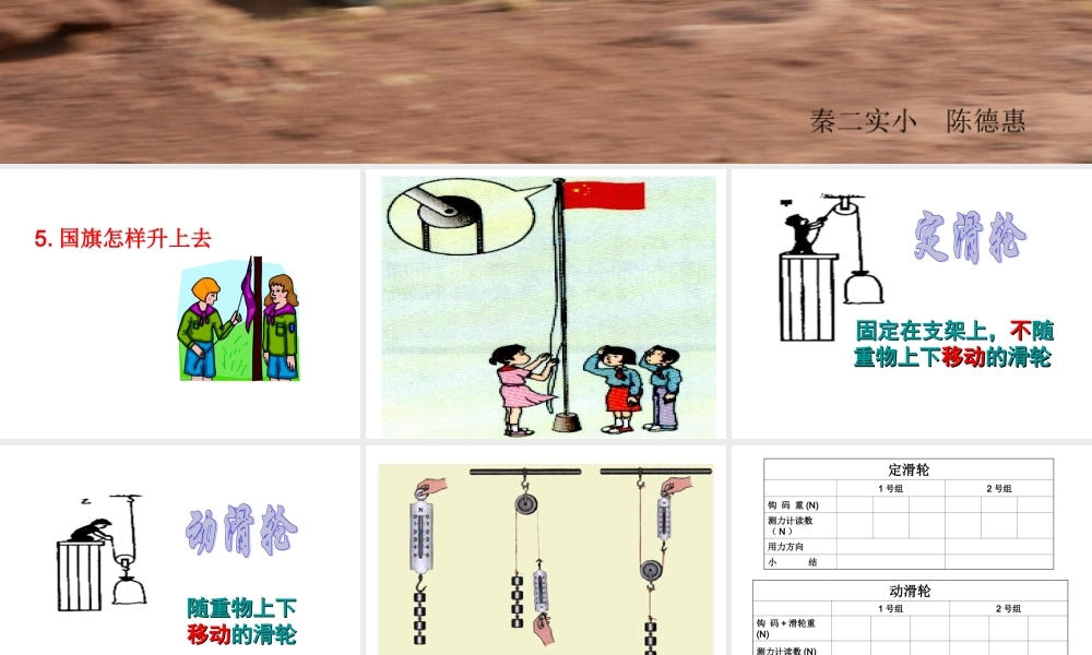 苏教小学科学五下《1.5．国旗怎样升上去》PPT课件(2)【加微信公众号 jiaoxuewuyou 九折优惠qq 1119139686】.ppt