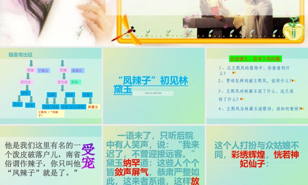 《“凤辣子”初见林黛玉》改编.ppt