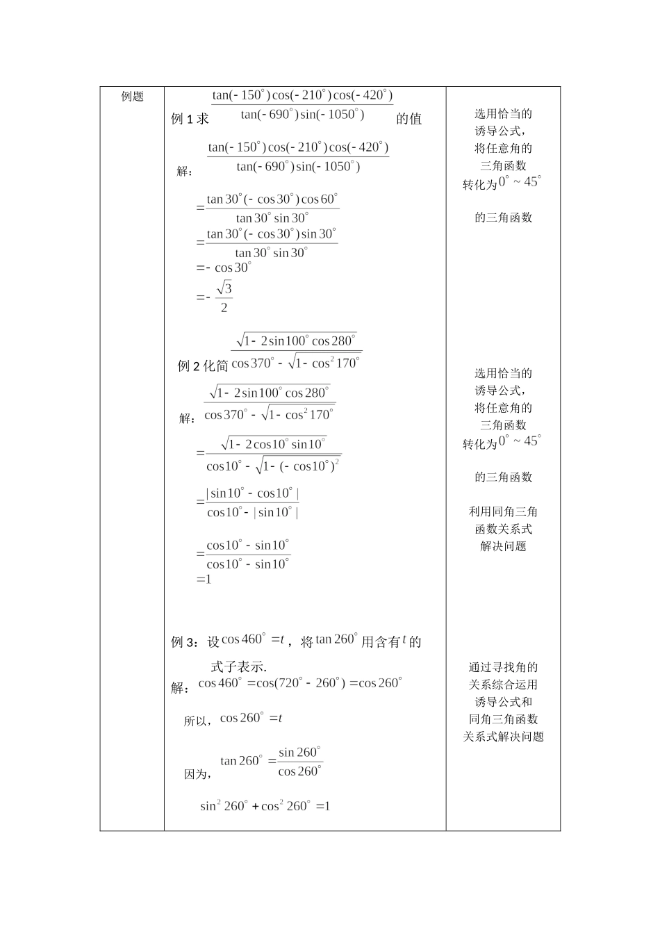 0513高一数学（人教B版）诱导公式应用-1教案【公众号悦过学习分享】.docx_第2页