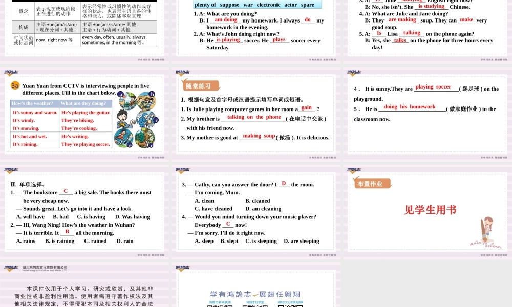 第3课时　Section A (Grammar Focus－3b).pptx