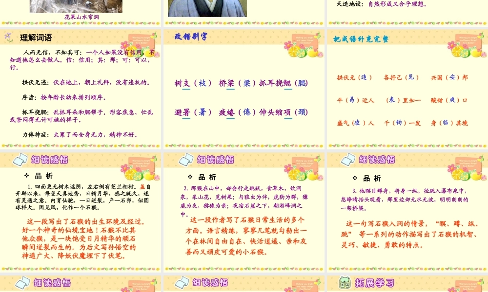 五年级下册《猴王出世》PPT课件1[www.edudown.net].ppt