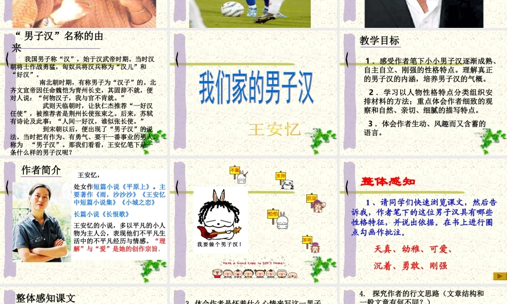 语文五年级下人教新课标选读6《我们家的男子汉》课件7.ppt