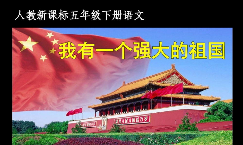 语文五年级下人教新课标选读9《我有一个强大的祖国》课件3.ppt