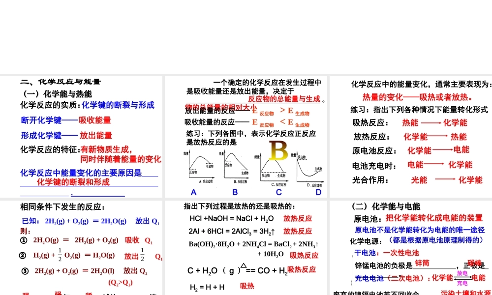 《第2章 化学反应与能量 》知识点梳理.ppt