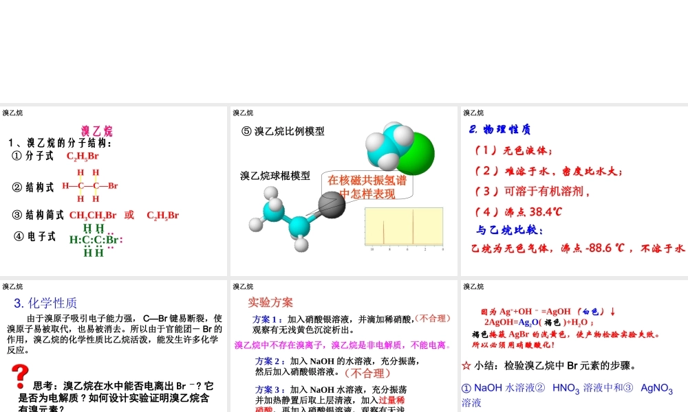 【推荐】人教版高中化学选修五 2.3卤代烃第1课时（课件1） .ppt