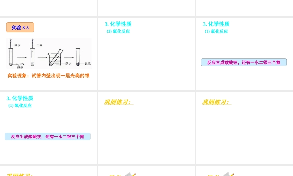 【推荐】人教版高中化学选修五 3.2醛第1课时（课件1） .ppt