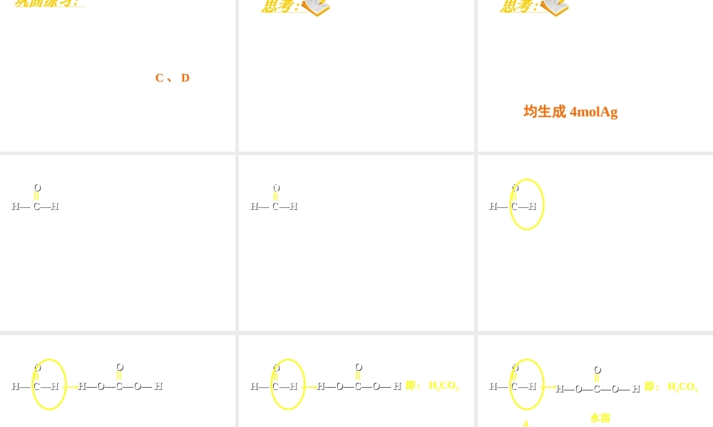 【推荐】人教版高中化学选修五 3.2醛第1课时（课件1） .ppt