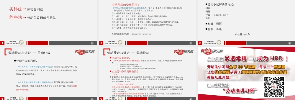 1.3劳动仲裁与诉讼 （一）.ppt