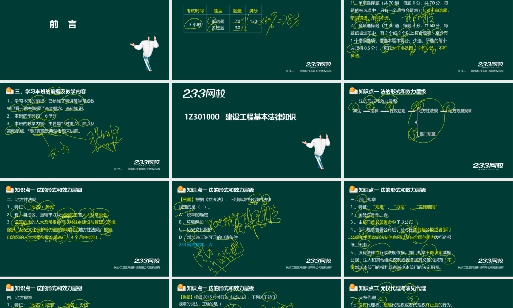 1-张绪能-2017一建-建设工程法规及相关知识-冲刺班（液晶屏2017.6.9） - 副本 (2).ppt