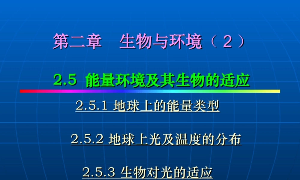 3、第二章生物与环境（2）能量环境.ppt