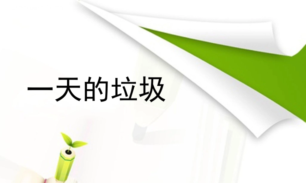 4.1一天的垃圾 何莹莹.ppt