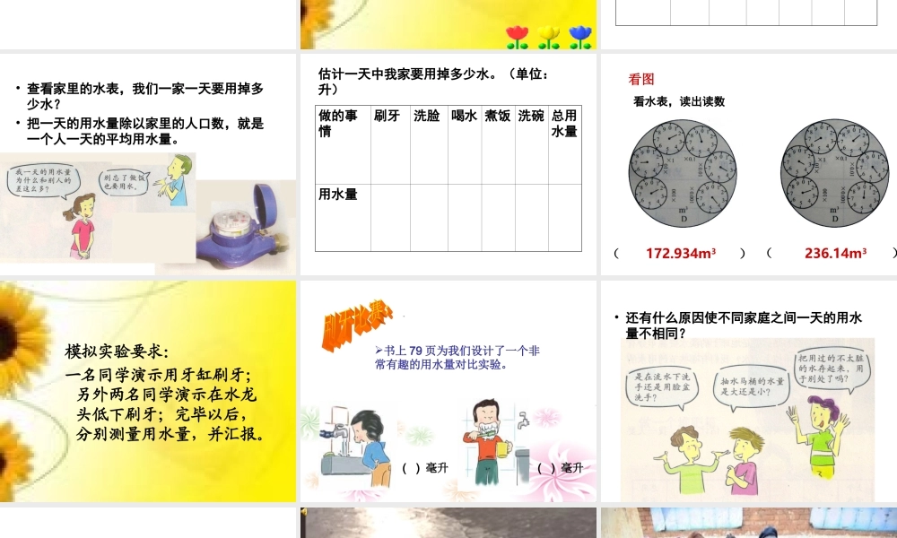 4.5一天的生活用水.ppt