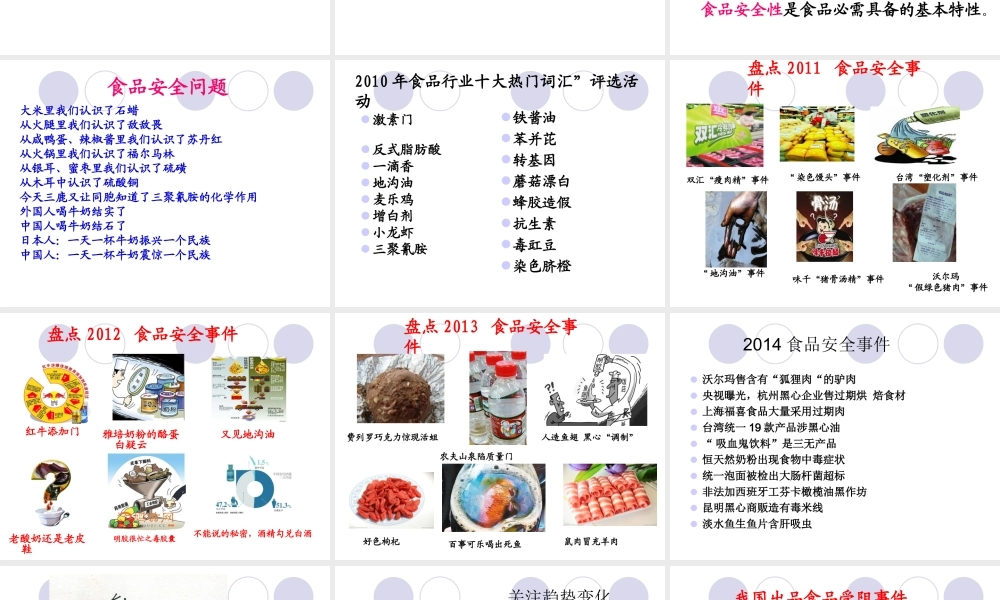 第1章 食品安全控制技术绪论2014.ppt