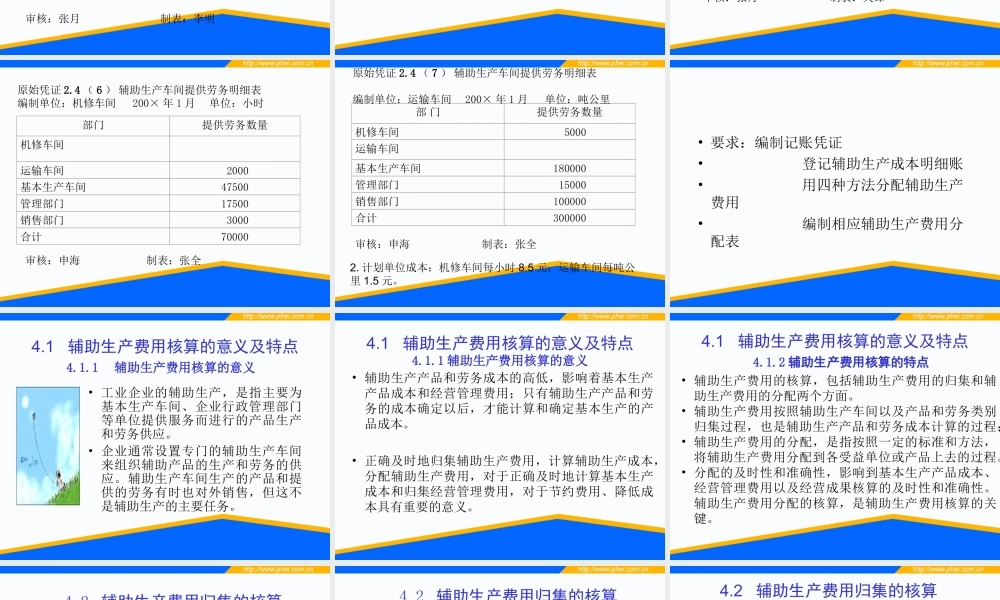 第04章 辅助生产费用的核算.ppt